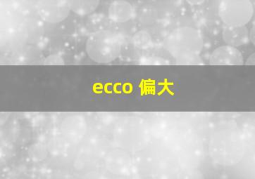 ecco 偏大